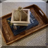 D23. Rattan tray. 
